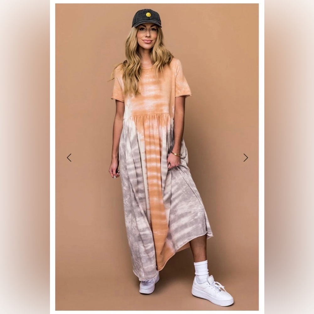 Easel Tie Dye Maxi Dress